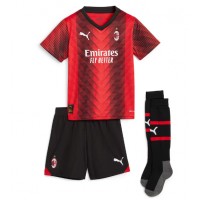 AC Milan Yunus Musah #80 Replica Home Minikit 2023-24 Short Sleeve (+ pants)